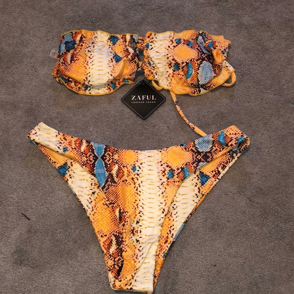 Zaful Bikini Snake Skin
